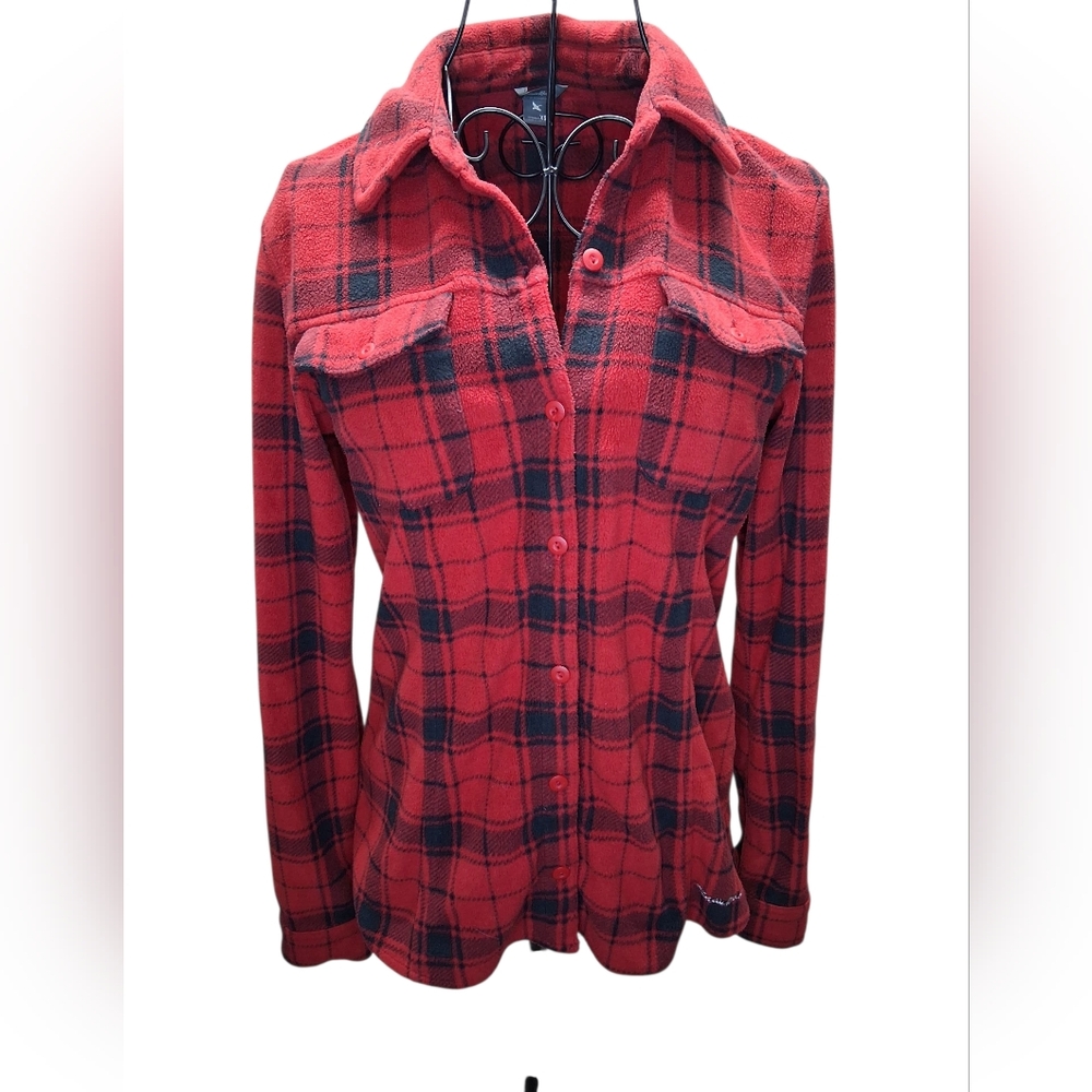 NWOT Eddie Bauer Red and Black Plaid Shirt